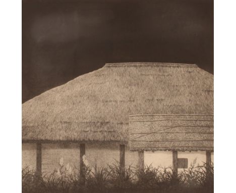 Tanaka Ryohei, Japanese 1933 - 2019, pencil signed etching 42/100, 35cm x 37cm