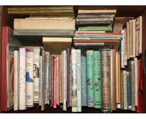 A collection of miscellaneous vintage children's books including George McDonald, Anna Sewell, Ethel Cook Elliott, Hugh Lofti