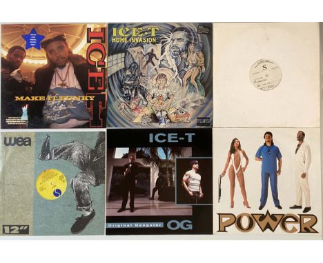 ICE-T - LP/12" COLLECTION (WITH TEST PRESSING). Chillin' out with Ice-T now; 6 x LPs/12" including a rather tasty test pressi