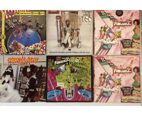 FUNK/P FUNK/SMOOTH SOUL - LPs/12". Funky as collection of 79 x LPs with 12". Artists/titles include Funkadelic (x5) - One Nat