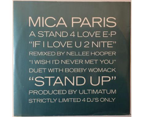 MICA PARIS - A STAND FOR LOVE EP (ORIGINAL UK PROMO - 12 BRWDJ 207). Super limited edition '4 DJ's Only' 12" EP from Mica Par