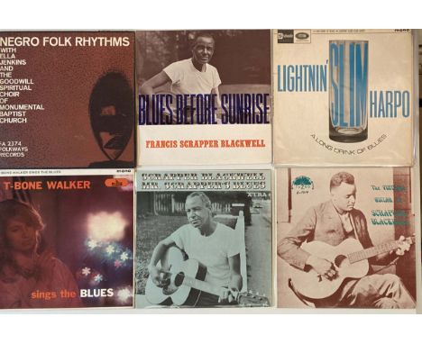 BLUES - LP RARITIES. Excellent pack of 6 x hard to find Blues LPs. Titles are Slip Harpo - A Long Drink Of Blues (UK mono Sta