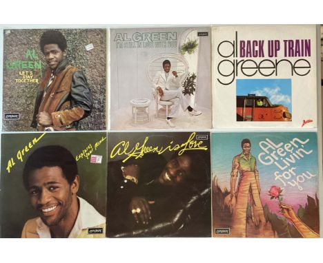 AL GREEN - LPs. Smooth collection of 17 x LPs plus 3 x 12" (20 titles in total) featuring Al Green. Titles include Back Up Tr