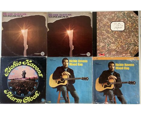 RICHIE HAVENS LPS. Collection of 14 titles from Richard P Havens here, often to include both stereo and mono versions of rele