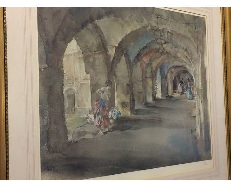 After William Russell Flint, limited edition print, 339/850, blind stamped, 53 x 69cm