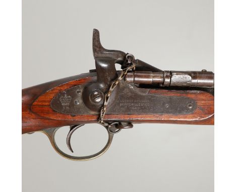 A Snider three-band service rifle by The London Armoury Company, with a 90cm barrel stamped Kerr, with rising adjustable fore