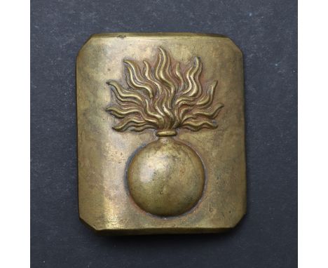 Vintage Brass Faux Grenade on sale Belt Buckle