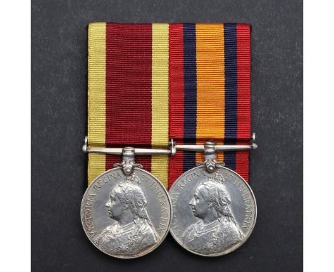 A China 1900 medal, no clasp, named to Lieut. R.Acheson Gray, R.I.M. and Queen's South Africa medal, no clasps, named to Lieu