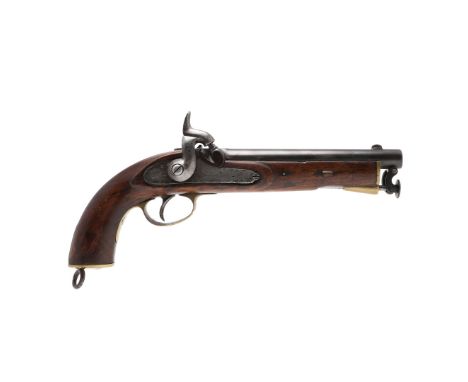 With a 20cm tapering barrel with government arrow and inspection marks including E12, with swivel mounted rammer below the ba