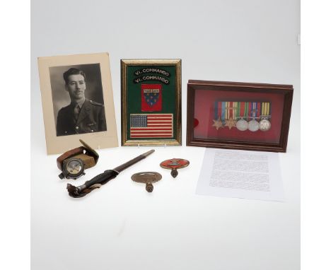 A Second World War and later group of five comprising 1939-45 and Africa Star with 1st Army bar, Defence and War Medal with M