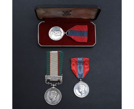 An India General Service Medal 1936-39 with North West Frontier 1936-37 clasp, named to Bearer Qalandar Khan R.B.S&amp;M. A G