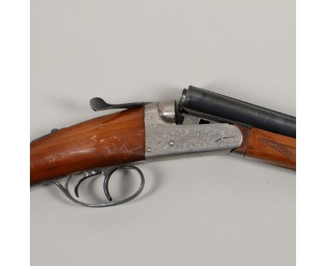 With 66cm side by side ejector barrels with three inch chambers, marked Gunmark - Kestrell, numbered 285883, 1100Kp/cm 10.4 a