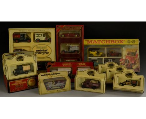 Matchbox Toys - G-5 gift set;  1982 limited edition set;  others Walker Crisps, etc all boxed (12)