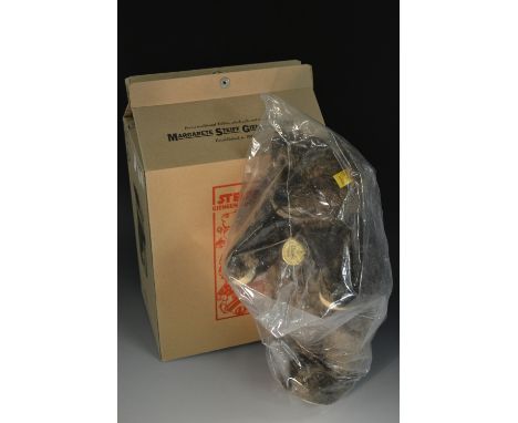 A Steiff  Teddy bear,  Classic 1920s style, brown mohair, with growler, yellow ear tag, still sealed as new, boxed