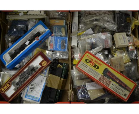 An extensive collection of model railway spares including Wrenn, Hornby Dublo, Triang, Peco, Lima, Scale items etc inc motors