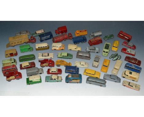  Matchbox Toys 1-75s series - inc 3-A2 cement mixer;  5-A2 London Bus;  7B-1 Ford Anglia x 2;  9 Merryweather Fire Engine oth