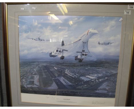 After Peter R Westacott, aviation interest, 'Anniversary an historic aviation occasion', British Airways Concorde with two Sp