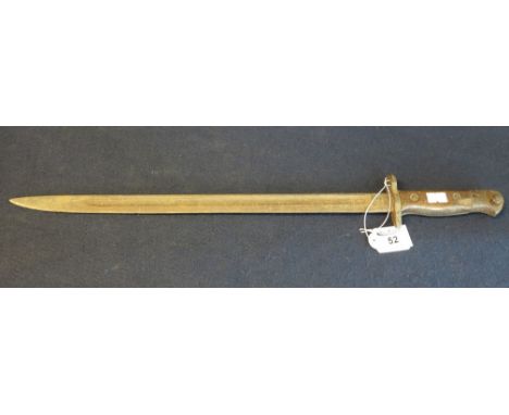 First World War period Enfield type bayonet, lacking scabbard. (B.P. 24% incl. VAT)