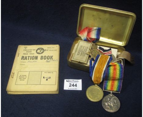 First World War Military Medal group to include: Military Medal; 1914-'15 Star; 1914-'18 War Medal and 1914-'19 Victory Medal