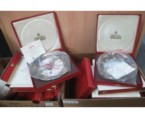 Set of six Spode Armada series collectors plates together with a set of 6 maritime England plates and 'The Great Explorers co