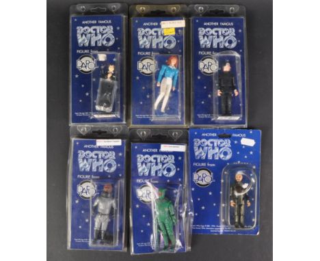 Doctor Who - Dapol - a collection of original vintage carded action figures, comprising: W002 Melanie Bush, Second Doctor / P