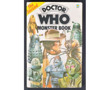 Doctor Who - Tom Baker (Fourth Doctor) - 'Dr Who Monster Book' - original vintage 1977 Target paperback book, signed to the i