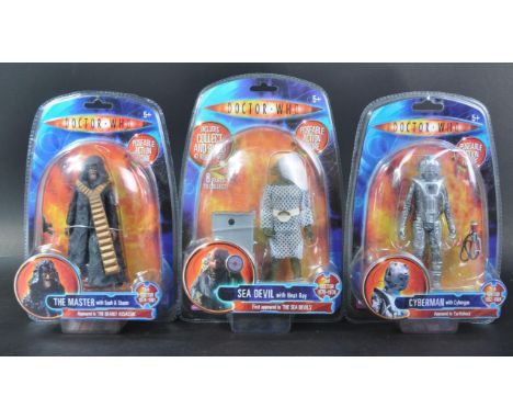 Doctor Who - Character Options - a collection of x3 boxed action figures - all Enemies of The Doctor - comprising: ' Sea Devi