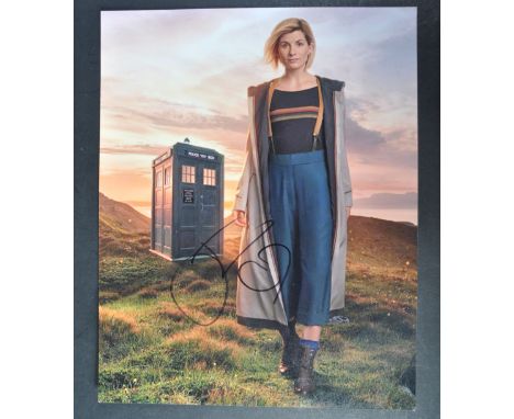 Doctor Who - Jodie Whittaker (Thirteenth Doctor) - autographed 8x10" colour photograph of Whittaker in Dr Who. Signed in blac