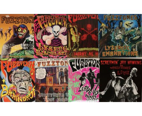 THE FUZZTONES / ALBUMS &amp; SINGLES - LPs/12"/10"/7". Stirring clean collection of 13 x LPs, 8 x 12", 2 x 10", 8 x 7". Title