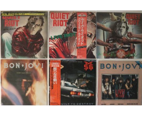 HEAVY METAL / HARD ROCK / US, EU &amp; JAPANESE RELEASES - LPs/12". Stirrin' clean bundle of 10 x LPs and 2 x 12". Artists/ti