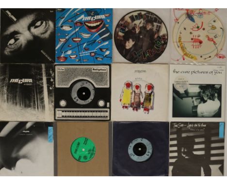 THE CURE - 7" COLLECTION. Superb collection of 35 x 7" including early UK/overseas copies as well as choice 'fan only' privat