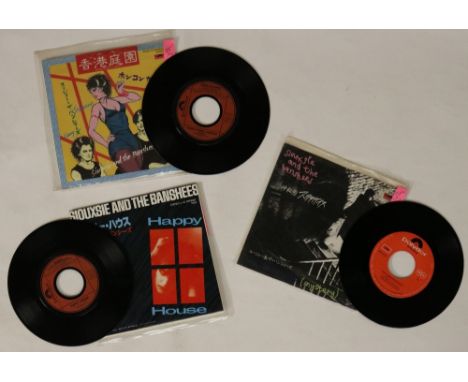 SIOUXSIE AND THE BANSHEES - OVERSEAS (NON-EU) 7" RARITIES. Ace pack of this time 6 x overseas (Japanese, Australian, US) 7" r