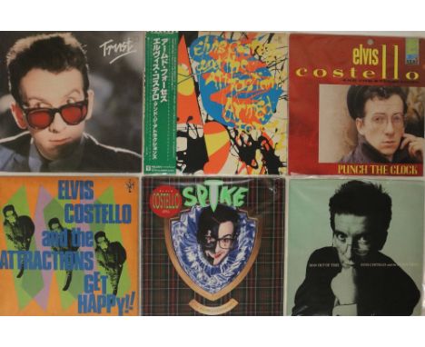 TALKING HEADS &amp; RELATED / ELVIS COSTELLO / US, EU &amp; JAPANESE RELEASES - LPs/12". Great clean bundle of 11 x LPs and 1