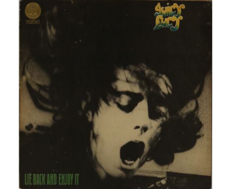 JUICY LUCY - LIE BACK AND ENJOY IT LP (1ST UK VERTIGO SWIRL - 6360 014). Plenty to enjoy here with this super clean UK origin