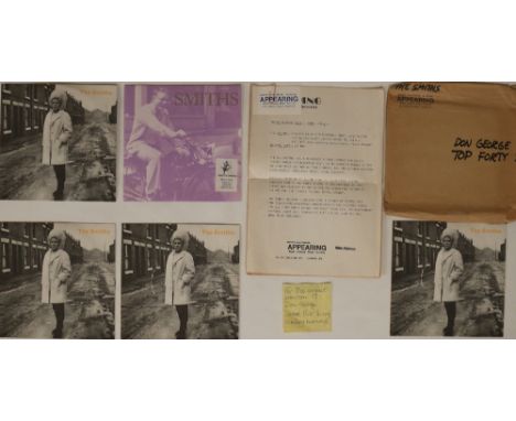 THE SMITHS - HEAVEN KNOWS I'M MISERABLE NOW/BIGMOUTH - 7" PACKAGE WITH PRESS RELEASES. From the estate of BBC Radio manager D
