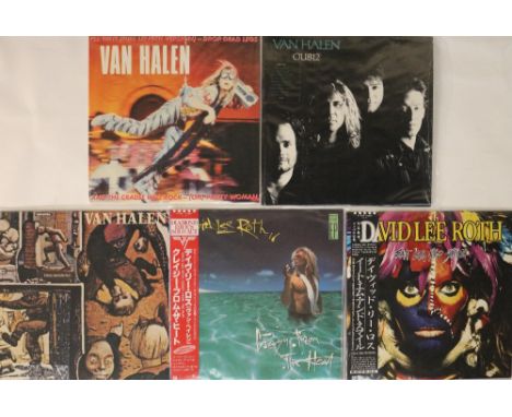 VAN HALEN &amp; RELATED / US, UK &amp; JAPANESE RELEASES - LPs/12". Amazing clean bundle of 9 x LPs and 2 x 12".Titles includ