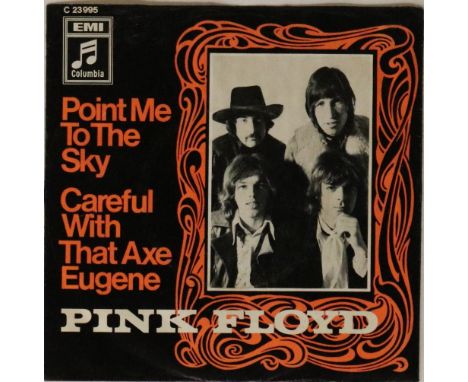 PINK FLOYD - POINT ME TO THE SKY C/W CAREFUL WITH THAT AXE EUGENE - ORIGINAL GERMAN PICTURE SLEEVE 7" (COLUMBIA C 23 995). Th