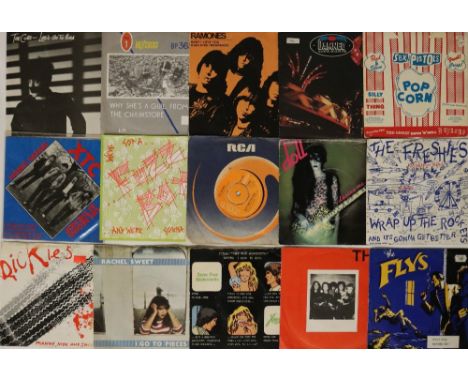PUNK / NEW WAVE / COOL POP - 7". Fab collection of about 150 x 7". Artists/titles include The Cure, Buzzcocks, Ramones, Damne