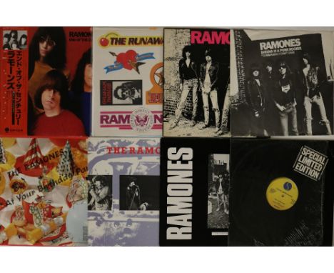 RAMONES - LP/12" COLLECTION. Ferocious bundle of 6 x LPs with 2 x 12" largely comprised of overseas rarities. Titles are End 
