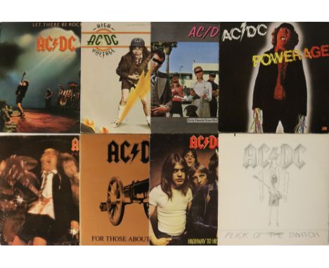HEAVY METAL / HARD ROCK - LPs. Stirrring collection of 54 x LPs. Artists/titles include AC DC (x9) inc. Let There Be Rock, Hi