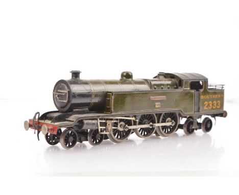 A modified and repainted 0 Gauge 3-rail electric 'Baltic' 4-6-4 Tank Locomotive, appears to be based on a Marklin 'Stephenson