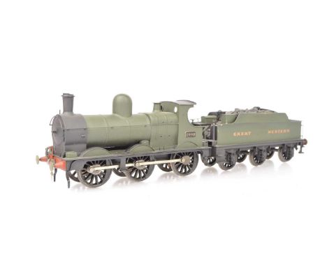 A semi-finescale 0 Gauge 2-rail GWR 'Dean Goods' class 0-6-0 Locomotive and Tender (3), a scratchbuilt model for 2-rail runni