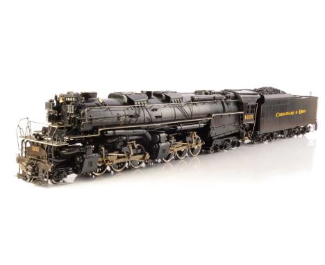 A Gauge 1 (10mm scale) live steam American Chesapeake & Ohio 'Allegheny' H8 class 2-6-6-6 Locomotive and Tender by Aster, wit