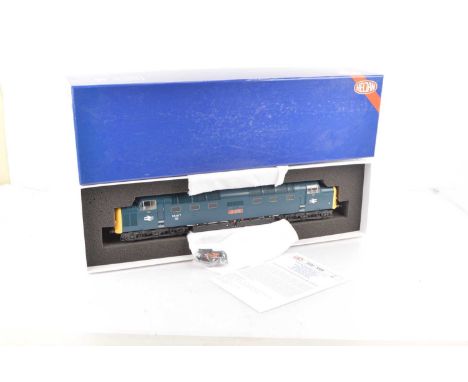 An 0 Gauge 2-rail BR class 55 Co-Co 'Deltic' Diesel Locomotive by Heljan, labelled as a 'Heljan Repaint', now in BR blue with
