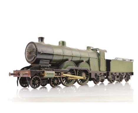 A (believed to be) Carson for Bassett-Lowke Gauge 3 (2½") live steam GNR 'Atlantic' Locomotive and Tender (2), to the classic