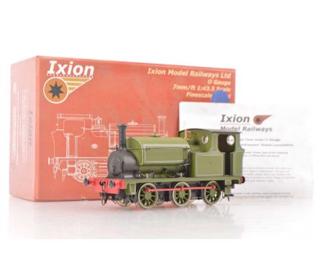 V Ixion Model Railways Ltd 0 Gauge Hudswell Clarke 0-6-0 Standard Contractor's Tank, in un-numbered lined green, in original 