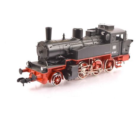 A Marklin Gauge 1 (10mm Scale) ref 55031 German (DB) 2-6-0 Tank Locomotive, in DB black/red as No. 91 1651, VG-E, wheels show