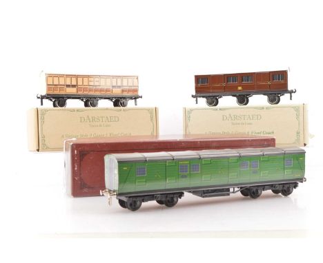 ACE Trains  0 Gauge SR Utility Van Overlay series by Brian Wright and Darstaed GWR 6-wheel Luggage Van and LSWR Milk Van (3),