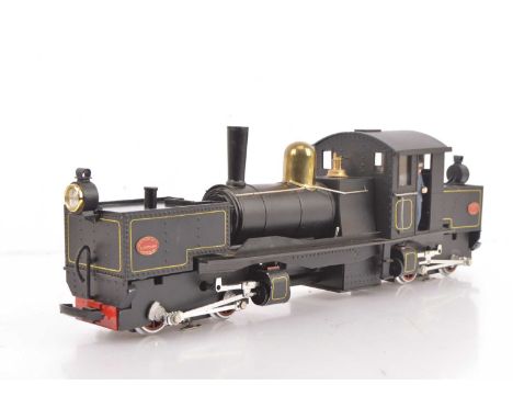 An LGB-based G scale (gauge 1) Tasmanian Government Railway Beyer-Garratt 0-4-4-0T Locomotive, with twin LGB 4-wheel power un