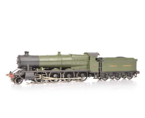 A (probably) kit-built 0 Gauge 3-rail/stud GWR 'Night Owl' class 2-8-0 Locomotive and Tender, appears to be from an unidentif